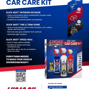Lucas Oil Car Detailing Kit, Slick Mist ® – 10558