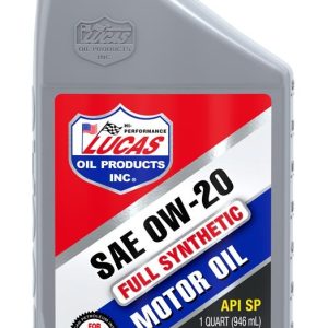 Lucas Oil Oil, SAE 0W-20, Synthetic, 1 Quart Bottle, Single – 10564
