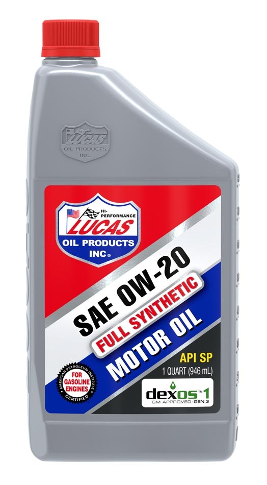 Lucas Oil Oil, SAE 0W-20, Synthetic, 1 Quart Bottle, Single – 10564