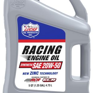 Lucas Oil Oil, SAE 20W-50, Synthetic, 5 Quart Jug, Single – 10616
