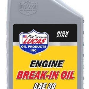 Lucas Oil Oil, Break IN, SAE 30, Synthetic, 1 Quart Bottle, Single – 10630