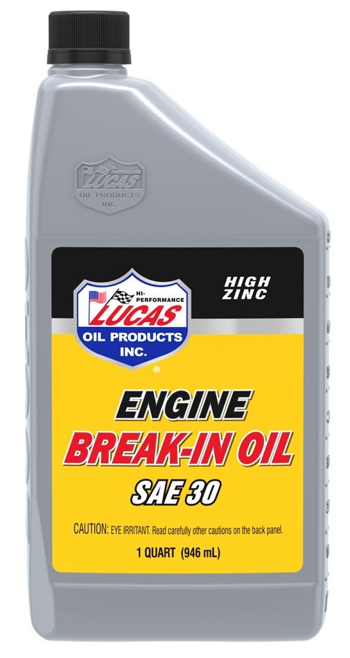 Lucas Oil Oil, Break IN, SAE 30, Synthetic, 1 Quart Bottle, Single – 10630