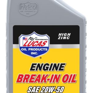 Lucas Oil Oil, Break IN, SAE 20W-50, Synthetic, 1 Quart Bottle, Single – 10635