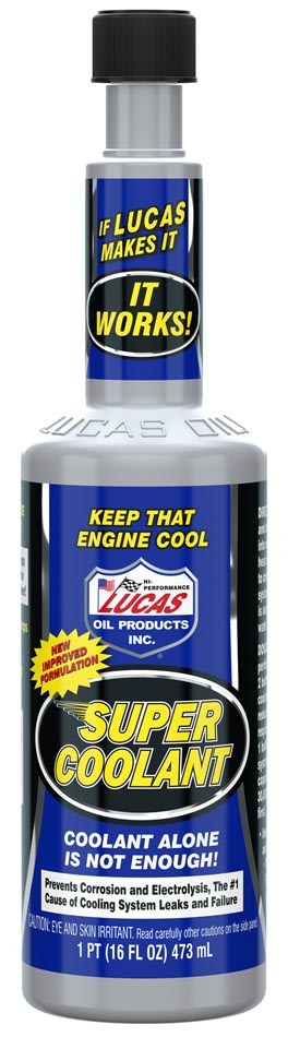Lucas Oil Coolant Additive, Used with Anti-Freeze and Water, Racing, 16 Ounce Bottle, Single – 10640