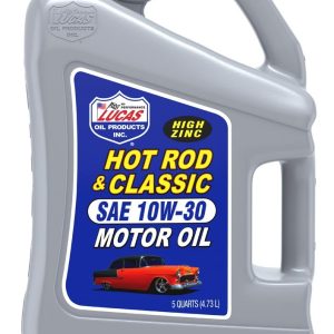 Lucas Oil Oil, SAE 10W30, Synthetic Blend, 5 Quart Jug, Single – 10679