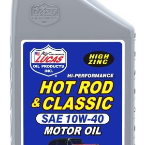 Lucas Oil Oil, Hot Rod & Classic, SAE 10W40, 1 Quart Bottle, Single – 10688