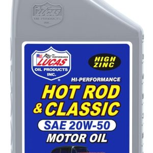 Lucas Oil Oil, Hot Rod & Classic, SAE 20W-50, 1 Quart Bottle, Single – 10689