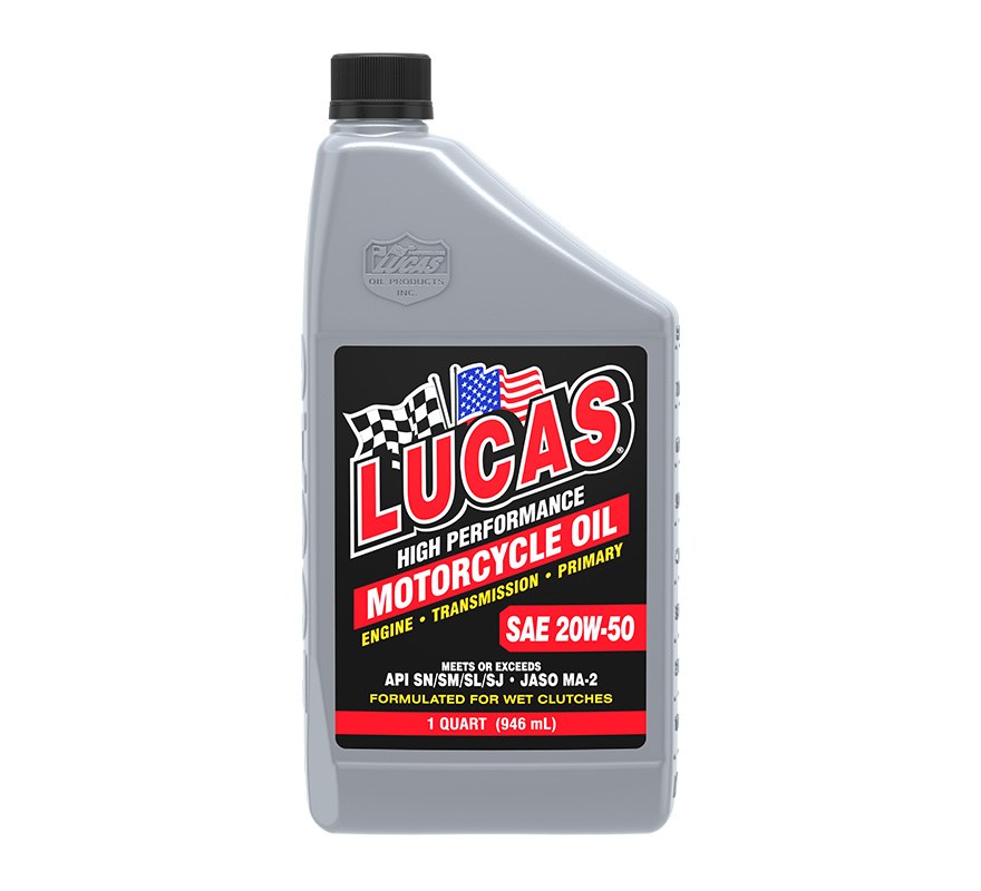 Lucas Oil Oil, SAE 20W-50, 1 Quart Bottle, Single, High Performance – 10700