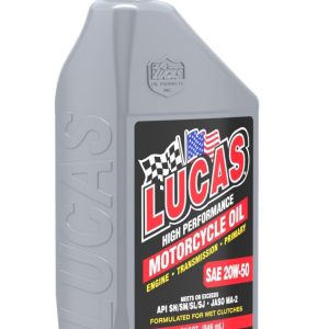 Lucas Oil Oil, SAE 20W-50, 1 Quart Bottle, Single, High Performance – 10700