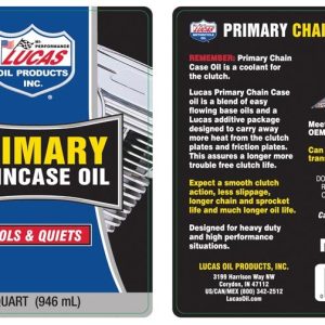 Lucas Oil Oil, Chain Case, 1 Quart Bottle, Single – 10790