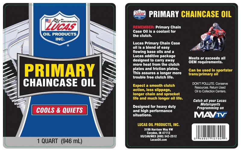 Lucas Oil Oil, Chain Case, 1 Quart Bottle, Single – 10790