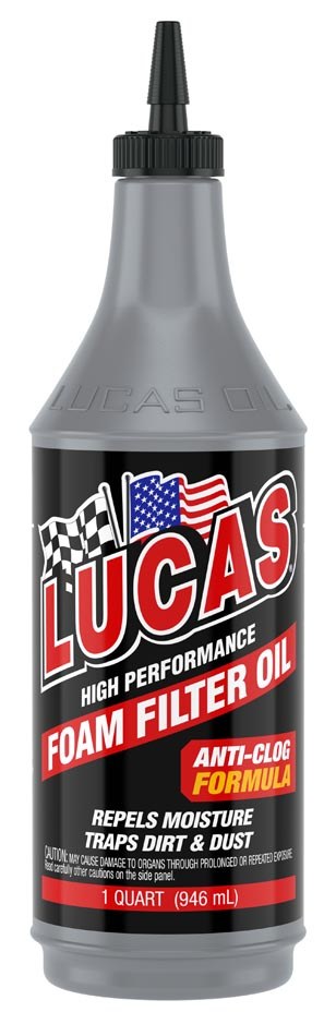 Lucas Oil Air Filter Oil, 1 Quart, Bottle, Single – 10798