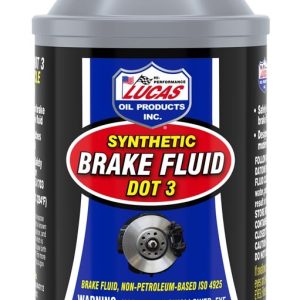 Lucas Oil Brake Fluid, Single, 12 Ounce Bottle, DOT 3, Glycol Ether Based – 10825