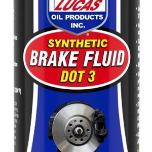 Lucas Oil Brake Fluid, Single, 1 Quart Bottle, DOT 3, Glycol Ether Based – 10826