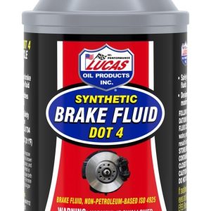 Lucas Oil Brake Fluid, Single, 12 Ounce Bottle, DOT 4, Glycol Ether Based – 10827