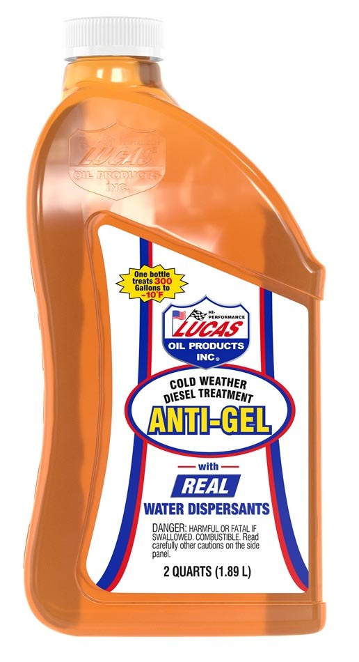 Lucas Oil Fuel Anti-Gel, Use to Remove Moisture from Entire Fuel System/ Prevents Fuel Thickening and Gelling, 0.5 Gallon Bottle, Single – 10866