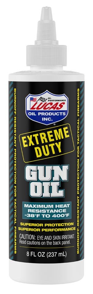 Lucas Oil Multi Purpose Lubricant, Extreme Duty, Gun Oil, Use to Lubricate Semi-Auto Rifles/ Shotguns/ Pistols, 8 Ounce Bottle, Single – 10870