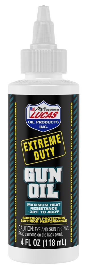 Lucas Oil Multi Purpose Lubricant, Extreme Duty, Gun Oil, Use to Lubricate Semi-Auto Rifles/ Shotguns/ Pistols, 4 Ounce Bottle, Single – 10877