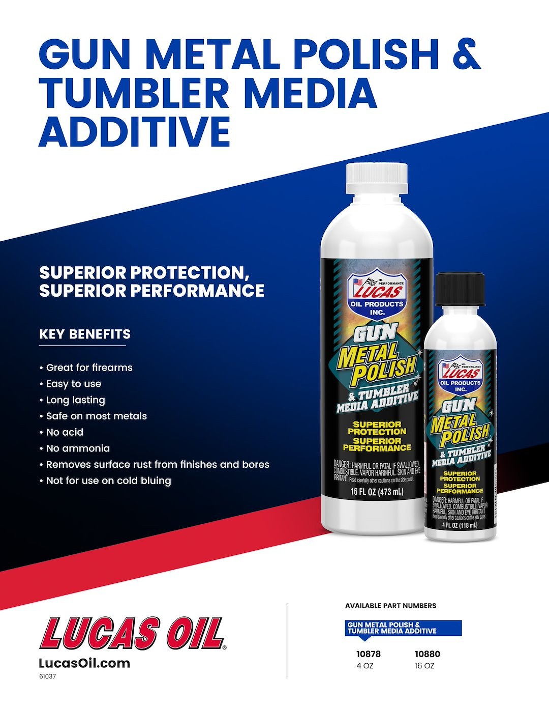Lucas Oil Metal Polish, Use to Remove Stains and Rust from Metals, 4 Ounce Bottle, Liquid – 10878