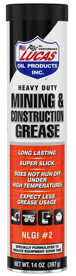 Lucas Oil Multi Purpose Grease, Heavy Duty Cat/ Mining and Construction Grease, Dark Gray, Single, 14 Ounce Tube – 10881-30