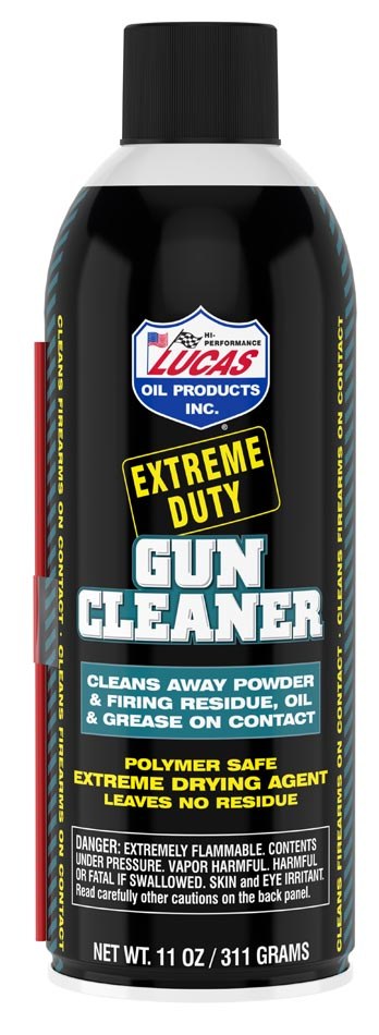 Lucas Oil Multi Purpose Lubricant, Extreme Duty, Use to Clean Powder Residue/ Grease/ Oil from Firearms and Barrels, 11 Ounce Aerosol Can – 10905