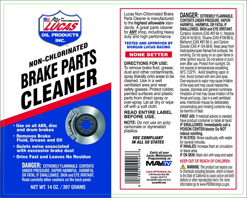 Lucas Oil Brake Cleaner, 14 Ounce Aerosol Can – 10906