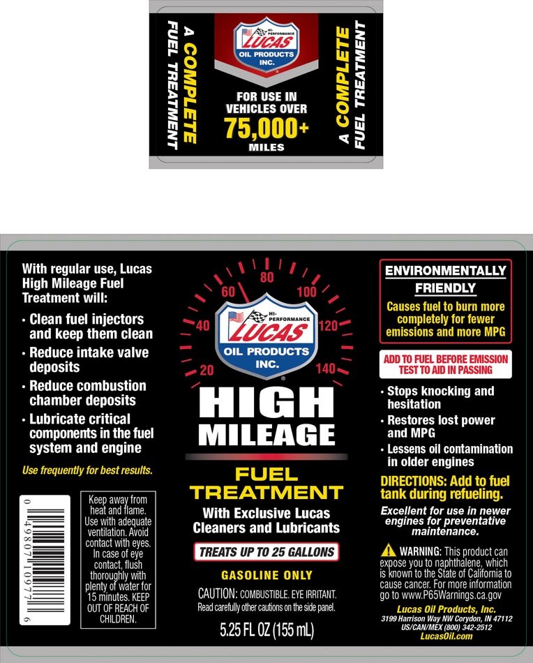 Lucas Oil Fuel Additive, For Gasoline, With Cleaners and Lubricants, Single, 5.25 Ounce Bottle, Treats Up to 25 Gallons – 10977