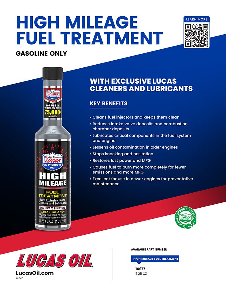 Lucas Oil Fuel Additive, For Gasoline, With Cleaners and Lubricants, Single, 5.25 Ounce Bottle, Treats Up to 25 Gallons – 10977