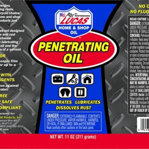 Lucas Oil Penetrating Oil, Designed to Dissolve Corrosion and Rust Without Drying, 11 Ounce Bottle, Case of 12 – 11043