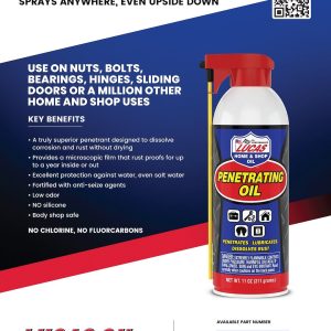 Lucas Oil Penetrating Oil, Designed to Dissolve Corrosion and Rust Without Drying, 11 Ounce Bottle, Case of 12 – 11043