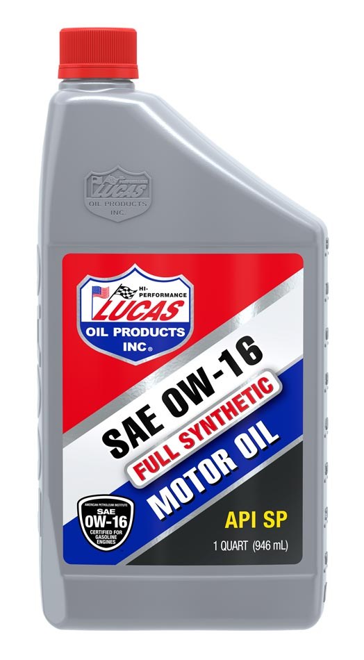 Lucas Oil Oil, SAE 0W-16, Synthetic, 1 Quart Bottle, Single – 11181