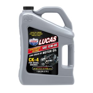 Lucas Oil Oil, SAE 15W-40, Synthetic, CK-4, 1 Gallon Jug, Single – 11247