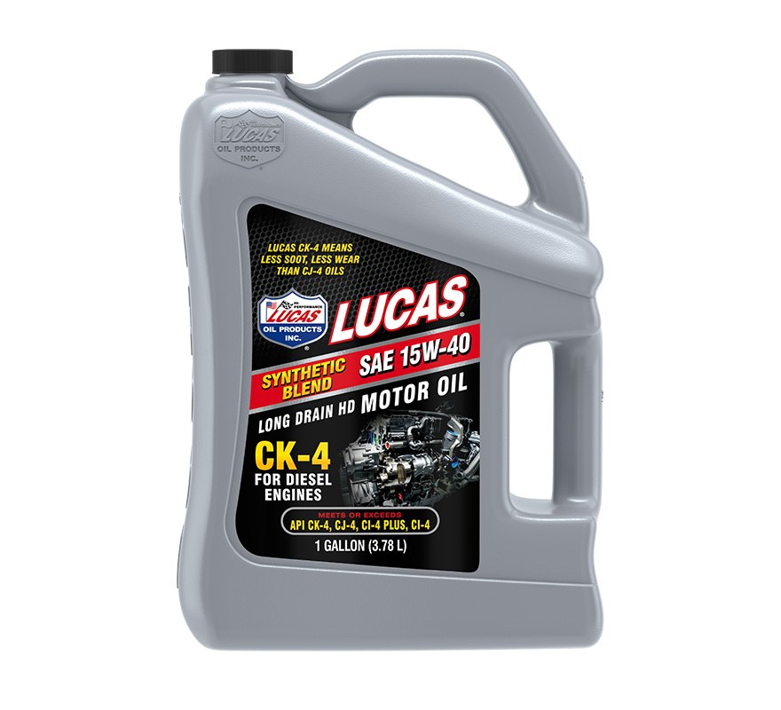 Lucas Oil Oil, SAE 15W-40, Synthetic, CK-4, 1 Gallon Jug, Single – 11247