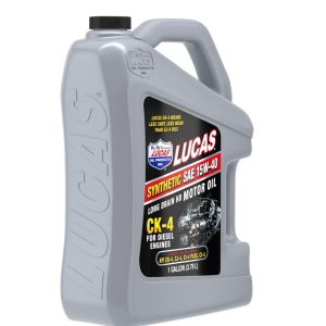Lucas Oil Oil, SAE 15W-40, Synthetic, CK-4, 1 Gallon Jug, Single – 11247
