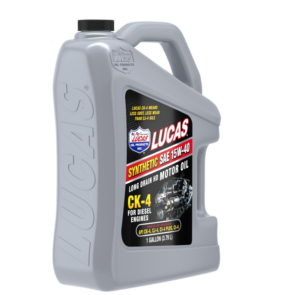 Lucas Oil Oil, SAE 15W-40, Synthetic, CK-4, 1 Gallon Jug, Single – 11247
