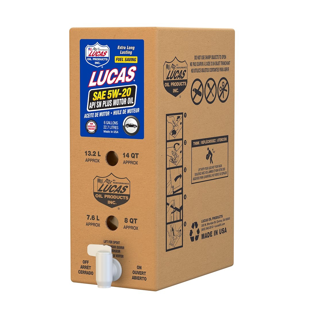 Lucas Oil Oil, SAE 5W-20, 6 Gallon Bag IN Box, Single – 18001