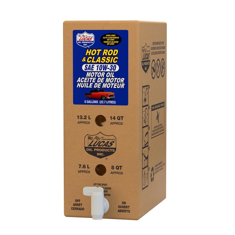 Lucas Oil Oil, SAE 10W-30, 6 Gallon Bag IN Box, Single – 18002