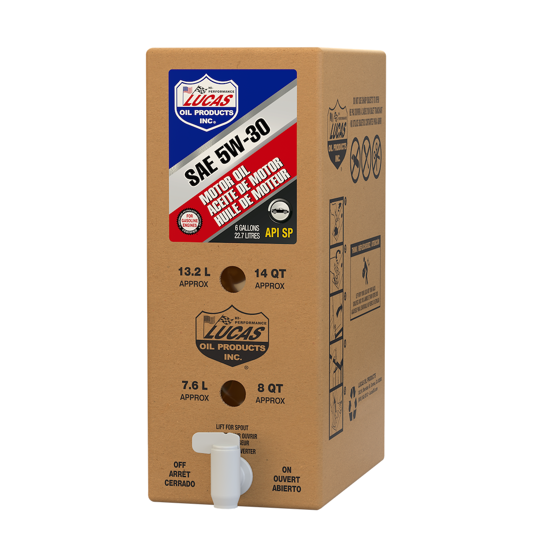 Lucas Oil Oil, SAE 5W-30, 6 Gallon Bag IN Box, Single – 18010