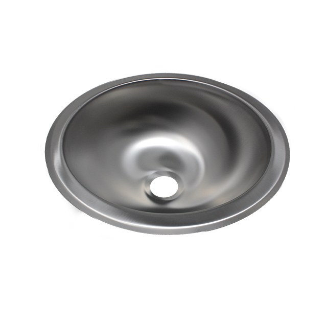 Lasalle Bristol Sink, Single, Round, 10 Inch Diameter X 4 Inch Depth, Self-Rimming, Without Faucet Mount, Stainless Steel – 13TF0105