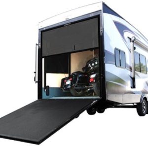Lasalle Bristol Trailer Tailgate Screen, Crossbreeze, For Toy Haulers with Rear Wall-To-Wall Opening Up to 99-1/8 Inch Width – 1409912PBK