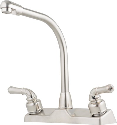 Lasalle Bristol Faucet, Used for Kitchen, Single Piece Deck Mount, 10 Inch Hi-Rise Metal Spout, 2 Teapot Designer Handle – 20380R340NABX