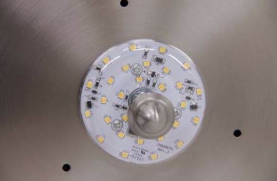 Lasalle Bristol Interior Light – LED, Ceiling Light, 12 Volt, Round, 10 Inch Diameter, 30 LED, Satin Nickel Finish, Glass Sold Separately – GSD5347
