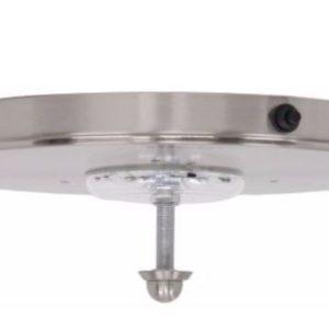 Lasalle Bristol Interior Light – LED, Ceiling Light, 12 Volt, Round, 10 Inch Diameter, Satin Nickel Finish, Glass Sold Separately – GSD5397