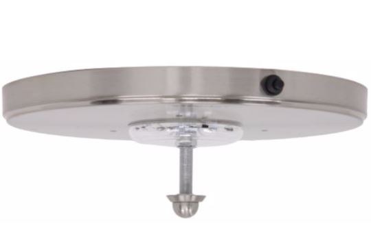 Lasalle Bristol Interior Light – LED, Ceiling Light, 12 Volt, Round, 10 Inch Diameter, Satin Nickel Finish, Glass Sold Separately – GSD5397