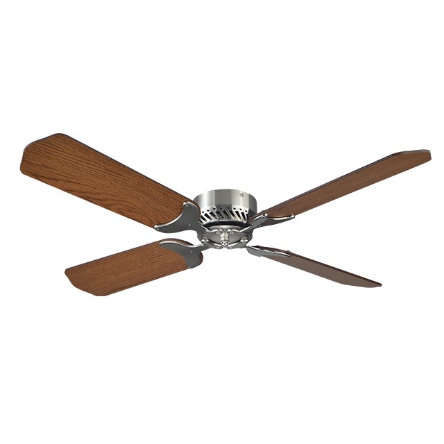 Lasalle Bristol Ceiling Fan, 5-1/8 Inch Drop Down Fan, 36 Inch Diameter, 12 Volt, Oak/ Cherry, Brushed Nickel – 410TSDC36BNOKCY
