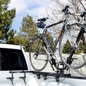 Lets Go Aero Bike Rack, Half Nelson, Truck Bed Mount, Holds 2 Bikes, 35 Pound Per Bicycle Weight Capacity, Cradle System with Straps – B01809