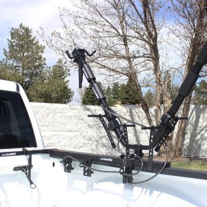 Lets Go Aero Bike Rack, Half Nelson, Truck Bed Mount, Holds 2 Bikes, 35 Pound Per Bicycle Weight Capacity, Cradle System with Straps – B01809