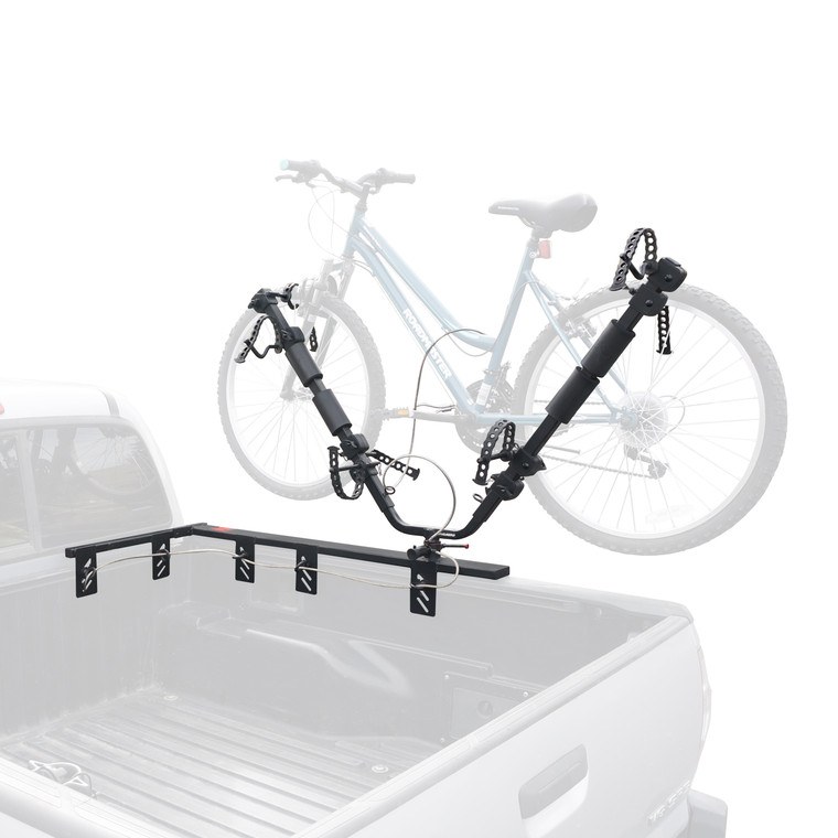 Lets Go Aero Bike Rack, Half Nelson Channel, Truck Bed Mount, Holds 2 Bikes, 35 Pound Per Bicycle Weight Capacity, Cradle System with Straps – B01816