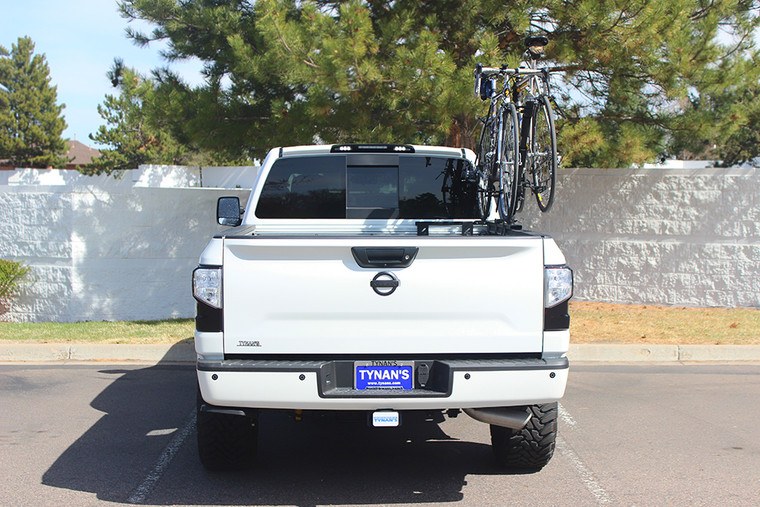 Lets Go Aero Bike Rack, Half Nelson Channel, Truck Bed Mount, Holds 2 Bikes, 35 Pound Per Bicycle Weight Capacity, Cradle System with Straps – B01816