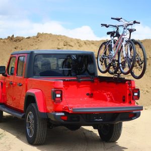 Lets Go Aero Bike Rack, Half Nelson Channel, Truck Bed Mount, Holds 2 Bikes, 35 Pound Per Bicycle Weight Capacity, Cradle System with Straps – B01816